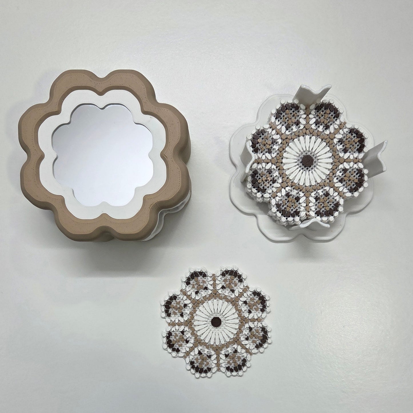 Set of 12 Coasters – Zellige Effect 