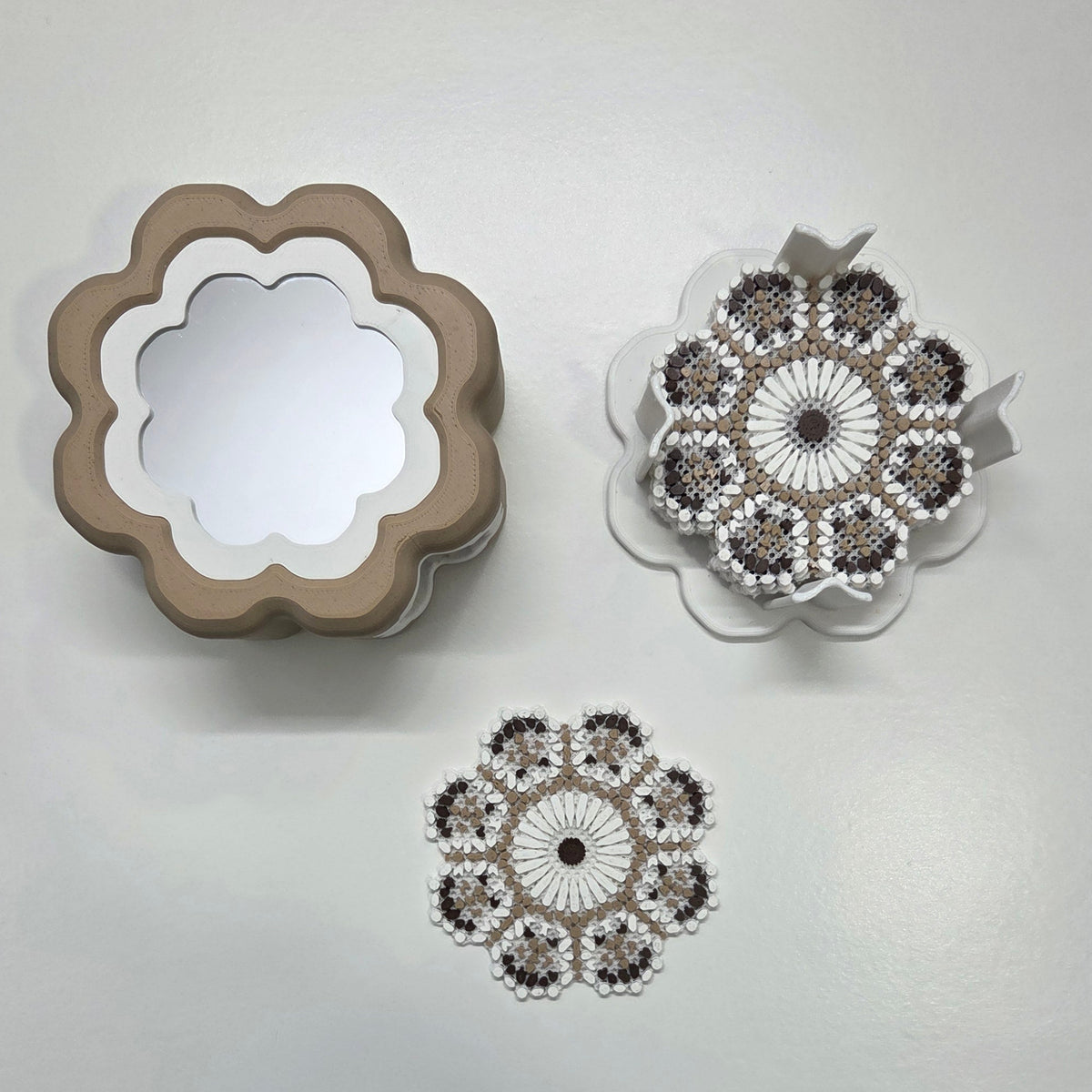 Set of 12 Coasters – Zellige Effect 