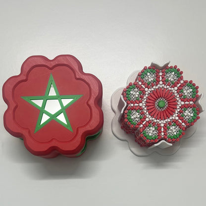 Coffret de 12 dessous de verre – Effet Zellige (MOROCCO EDITION)