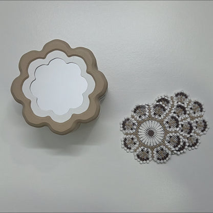 Coffret de 12 dessous de verre – Effet Zellige